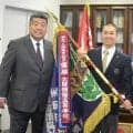 センバツ優勝の大阪桐蔭にペナント授与　監督ら、夏向け意気込み