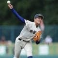 【ドラフト】ロッテ５位、奈良大付・新城楓雅　趣味は「寝ること」190センチの本格派右腕