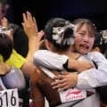 【体操】60年ぶり団体銅でロス五輪出場権獲得の杉原愛子「10年間長かった。みんな大好き」