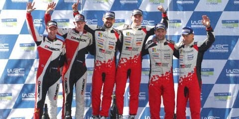 WRCフィンランド：トヨタ1-3フィニッシュの活躍に豊田章男社長がコメント