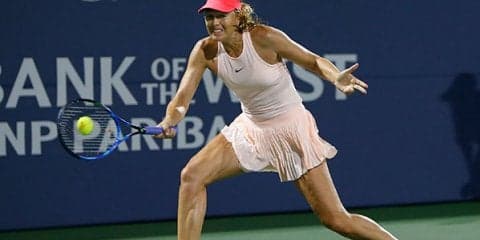 シャラポワが左腕の痛みを理由に棄権 [バンク・オブ・ザ・ウェスト・クラシック]