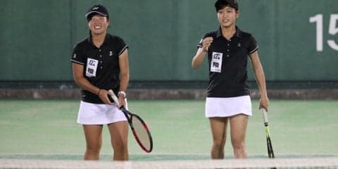 女子ダブルスはベスト4が決まる [南東北インターハイ]