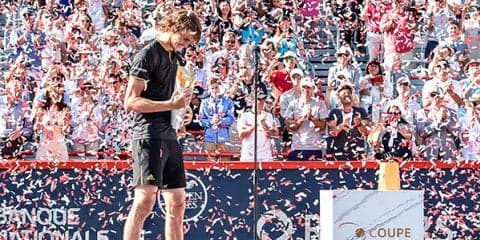 20歳ズベレフがフェデラーを倒して優勝、今季優勝数でフェデラーと並ぶ [ロジャーズ・カップ]