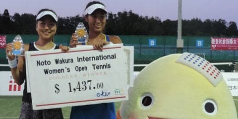 スー・チーユと組んだ今西美晴がダブルス2週連続優勝 [能登和倉国際女子オープン]