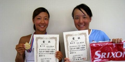 シングルスは守屋友里加が2連覇、ダブルスは緒方葉台子／長谷川茉美が優勝 [第71回中国テニス選手権／女子]