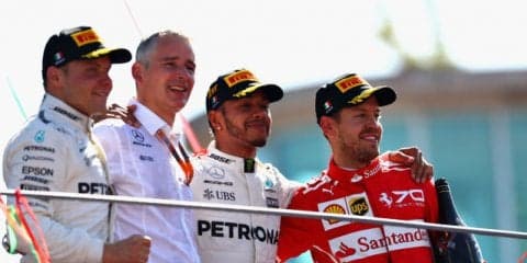 【F1 イタリアGP】ハミルトン今季6勝目、ランキングもトップに浮上