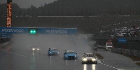【WTCC 日本ラウンド】1日開催となったものの悪天候で途中終了、ホンダのミケリスが優勝