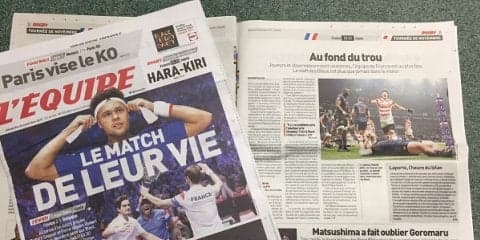  「フランスはラグビーをプレーできない」 日本戦引き分けに仏メディアは辛辣批判 