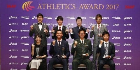 日本陸連アスレティックス・アワード、荒井広宙、桐生祥秀らが受賞