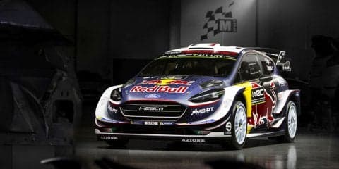 Mスポーツ・フォードがフィエスタWRCをアンベール、レッドブルのサポートが拡大