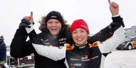 WRCスウェーデン：WRC2優勝の勝田貴元に豊田章男社長がメッセージ