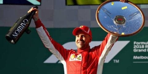【F1 オーストラリアGP】セバスチャン・ベッテルが昨年に引き続き逆転で優勝