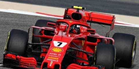 【F1 バーレーンGP】初日のフリー走行はフェラーリがワンツー発進、ライコネンがトップ