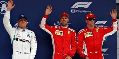 【F1 中国GP】セバスチャン・ベッテルが今季2度目のポールポジション