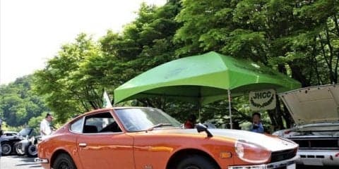 草木ダムでヒストリックカーの草の根ミーティング…ダムサンデーフェスティバル