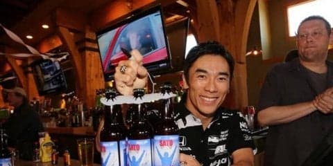 佐藤琢磨ブランドのビールが発売される…自身がバーテンダーでお披露目
