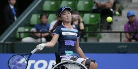 車いす女子テニスエキシビションマッチ、東レ パン パシフィック オープンテニスで開催