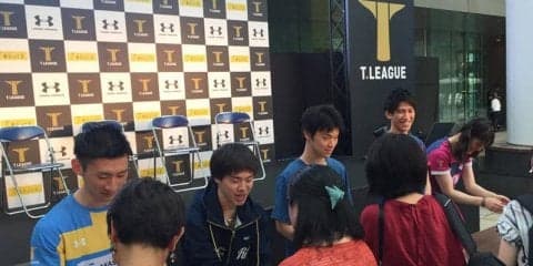 卓球で岡山を元気に！世界卓球メダリストの吉村真晴、森薗政崇らが募金活動