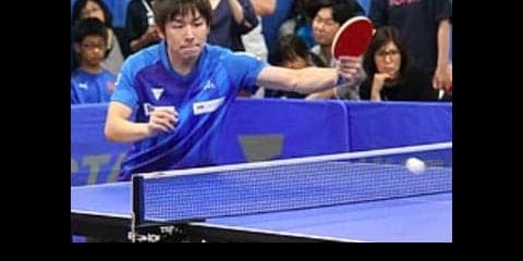 卓球・丹羽孝希　秘技“チキータ”で高松の観客沸かす