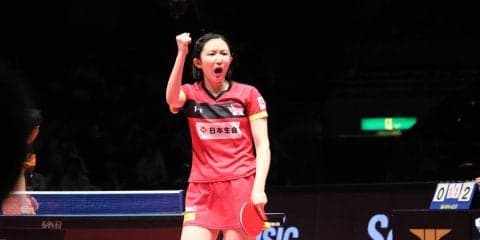 【卓球・Tリーグ】日生・早田ひなが巧みなサーブレシーブで女子W杯3位の名古屋・鄭怡静に勝利＜女子開幕戦・2番シングルス＞