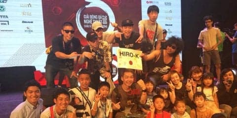 フリースタイルフットボールのアジア大会「APFFC 2018」でHiro-Kが優勝！