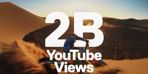GoPro の Youtube チャンネル 20 億回再生を突破!