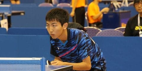 偏差値78の進学校からインターハイ  文武両道の1年生が登場＜卓球男子・個人の部＞