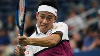 錦織 eスポーツ大会初日は1勝1敗。バックハンドのダウン・ザ・ラインも炸裂！