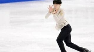 鍵山優真、２位発進から偉業達成へ。海外メディアにも堂々の受け答え