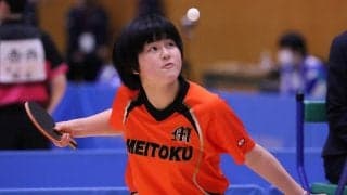 全日本ジュニア3位の明徳義塾・白山亜美、3冠達成＜卓球・インターハイ高知県予選＞