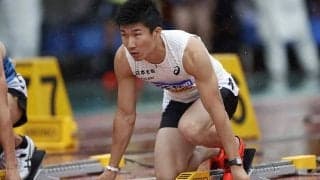 桐生祥秀、右足故障抱えて出場「完全には治っていない」　9秒台4人の代表争いに淡々
