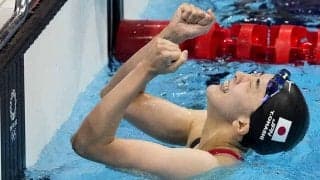 大橋悠依が歓喜の金メダル　競泳陣1号「夢みたい」「泳ぎが楽しい、それが自分の全て」