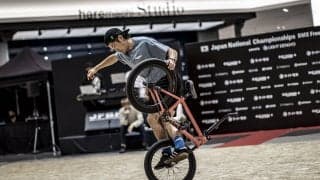 国内最高峰の戦い、佐々木元が3連覇、中川きららが初タイトル「第5回全日本BMXフリースタイル選手権」フラットランド種目