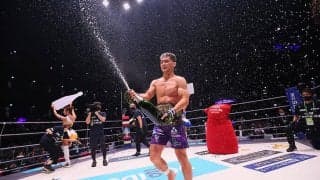 【格闘技／RIZIN.31】フェザー級新王者に牛久絢太郎　斎藤裕「できる、できるよ！」の声も虚しく流血ドクターストップ