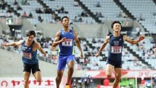 男子短距離の新戦力候補３人。世界選手権４×100ｍリレーの戦力となるか