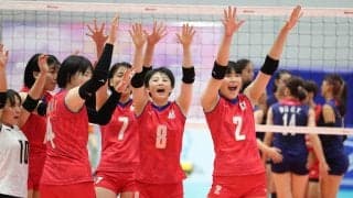 U20女子日本代表　初戦でチャイニーズタイペイにストレートで勝利