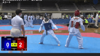 全日本学生テコンドー選手権大会 Aコート キョルギ【見逃し配信】※実況・解説付き