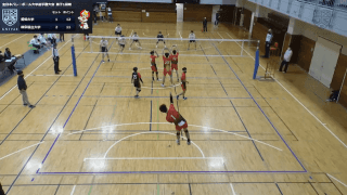 全日本バレーボール大学選手権大会 Lコート 男子 1回戦【見逃し配信】