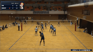 全日本バレーボール大学選手権大会 Gコート 女子 3回戦【見逃し配信】