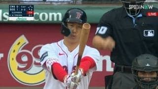 吉田正尚、5試合連続安打で打率.288に 試合は6回雨天コールドで成立、チームは1点差負け ロバートJr.が負傷交代