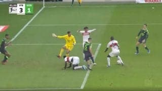 放送事故レベル！実況も興奮しすぎて大絶叫「うまーーーーい！」 “いま一番ドイツサッカー界を熱くする男”が7試合13得点の大暴れ クールな点取り屋・ギラシが新記録達成の瞬間