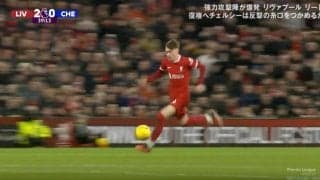 「速すぎるだろ！」「時速何キロ出てる？」 相手を置き去りにする“爆速ドリブル”→スーパーゴールが炸裂した瞬間　“リバプールの新星”が全速力ランから豪快ゴラッソ