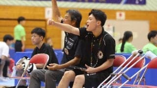正セッター樋口が骨折の洛南が2試合連続の逆転勝ちで3回戦へ 細田監督「真の王者になれるか試されている」　【北部九州インターハイ2024】