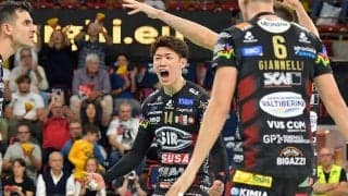 セリエA石川祐希　ペルージャでの開幕戦に勝利