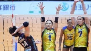 【バレー】東レ滋賀がアウェーで埼玉上尾にフルセット勝利。大阪MVはホームでA山形に3-0で勝ち、首位をキープ　SV女子
