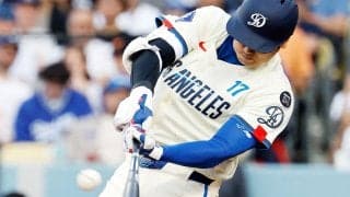 大谷翔平、お目覚め1試合2発の25号ソロ！MLB通算250号達成　打球角度26度の低弾道ライナー弾に本拠地大歓声