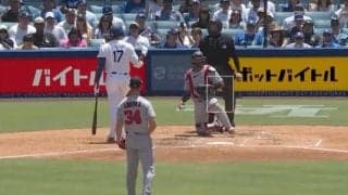 一体、何が起きた…！？ 大谷翔平の打席で“謎のハプニング”「気づかなかった」相手投手の“ある動き”に気づく… ファン騒然