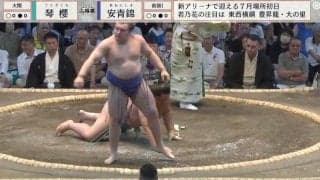「なんやねん今の」前頭が大関を発生割合0.03％の珍手で撃破 鮮やかな超レア技に館内大興奮「いろんな技があるのね」「こんなことも出来るのか」