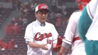 「完璧じゃん」広島市長の“ノーバン投球”にファン反応　雨足強い最悪のコンディションで見せた奇跡の一球