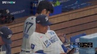 目の覚めるような一発！33号2ランは入念準備から生まれた？大谷翔平、監督の背後でタイミングを微調整→即結果に反響続々「やっぱマジですごいんよ」